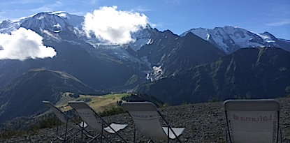les Houches views from the Prarion lift