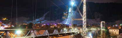 Morzine cable at night Morzine cable at night